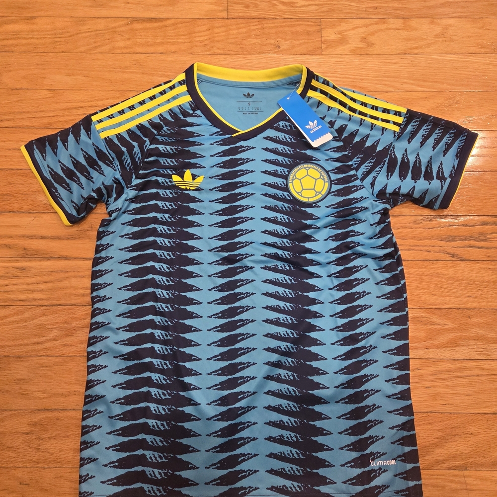 Colombia Blue & Black Away World Cup Soccer Jersey